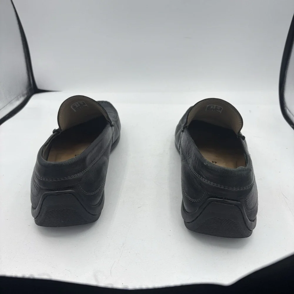 Ecco Loafers Mens Size 10 Classic Moc 2.0 Black Leather Driving